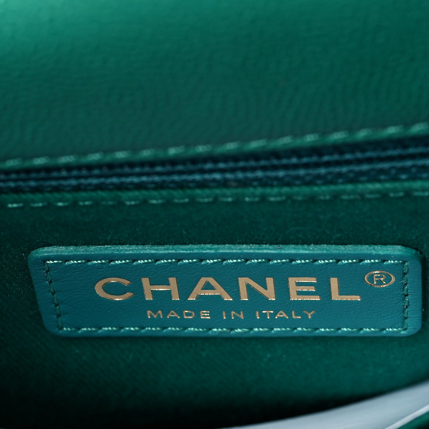 Chanel Caviar Lizard Quilted Mini Coco Handle Flap Green 6 of 11