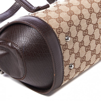 Gucci Monogram Bamboo Bullet Bag Dark Brown 6 of 9