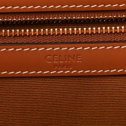 Celine Triomphe Canvas Calfskin Small Cabas Bag Tan 6 of 11