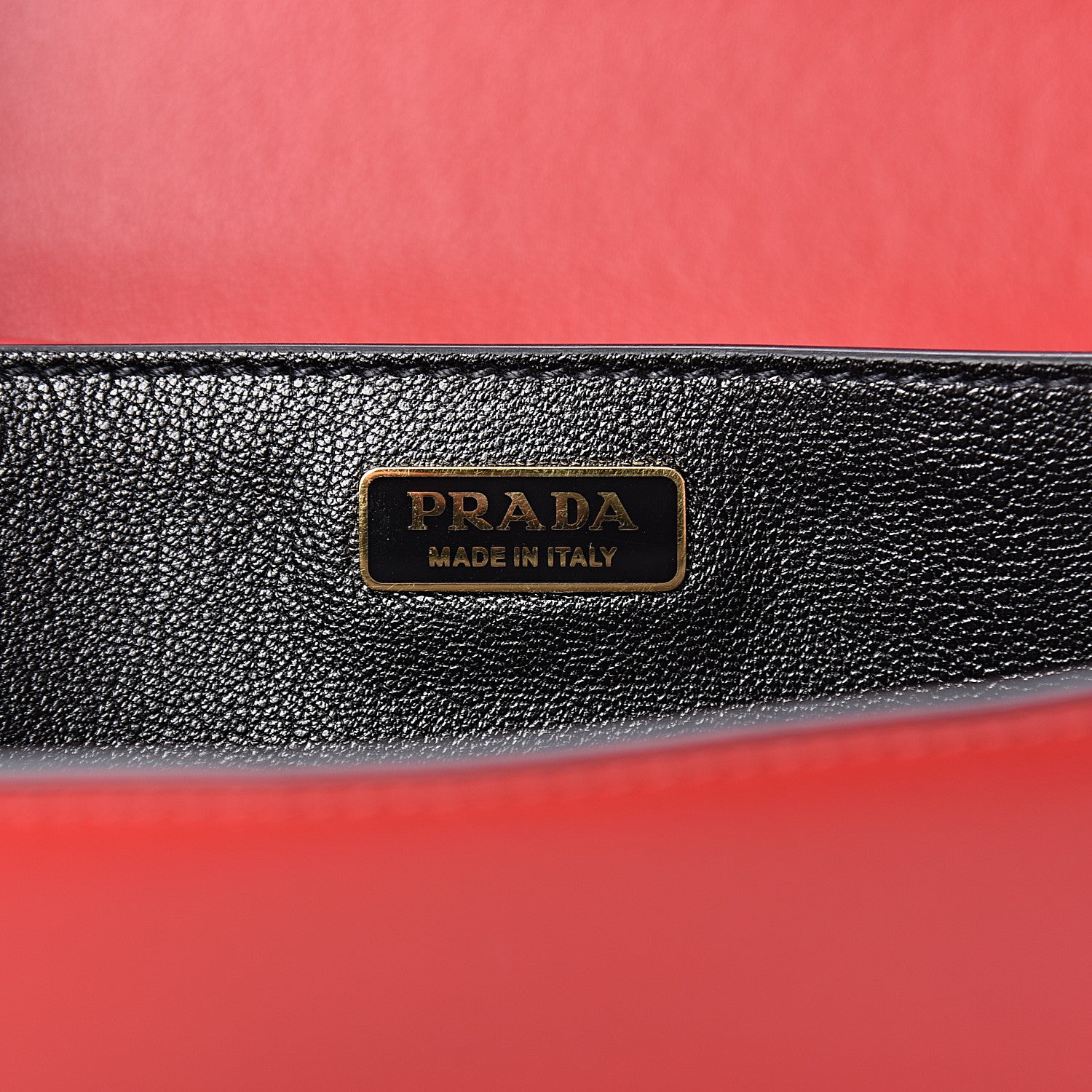 Prada City Calfskin Saffiano Cahier Bag Fuoco Black 6 of 11