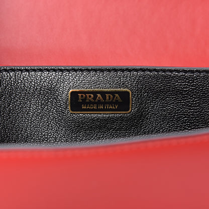 Prada City Calfskin Saffiano Cahier Bag Fuoco Black 6 of 11