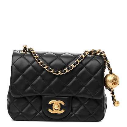 Chanel Lambskin Quilted Mini Pearl Crush Flap Black 1 of 11
