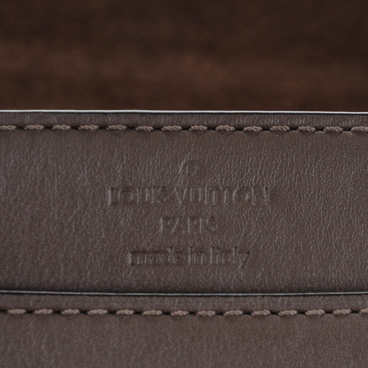 Calfskin Chain Louise GM Granit