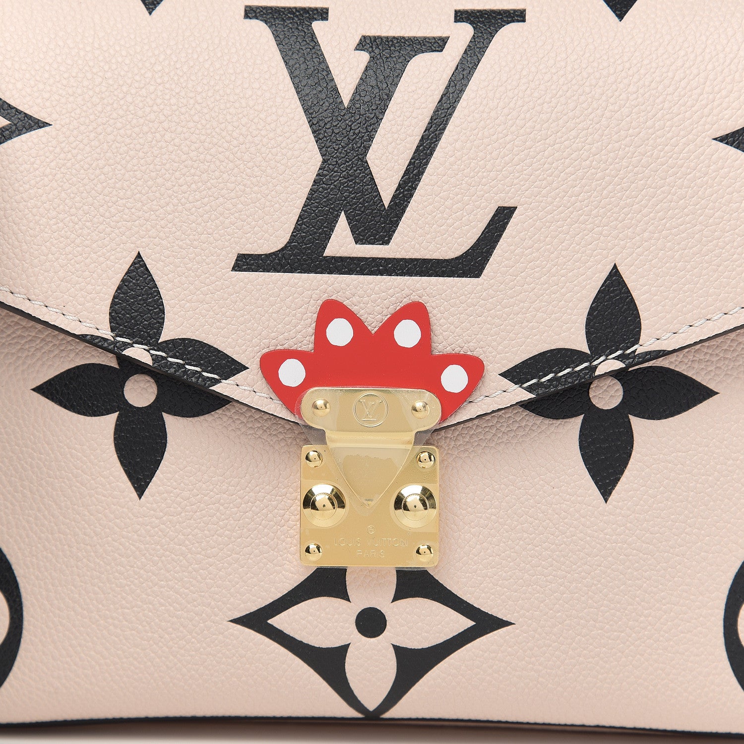 Louis Vuitton Empreinte Monogram Giant Crafty Pochette Metis Creme Black 6 of 8