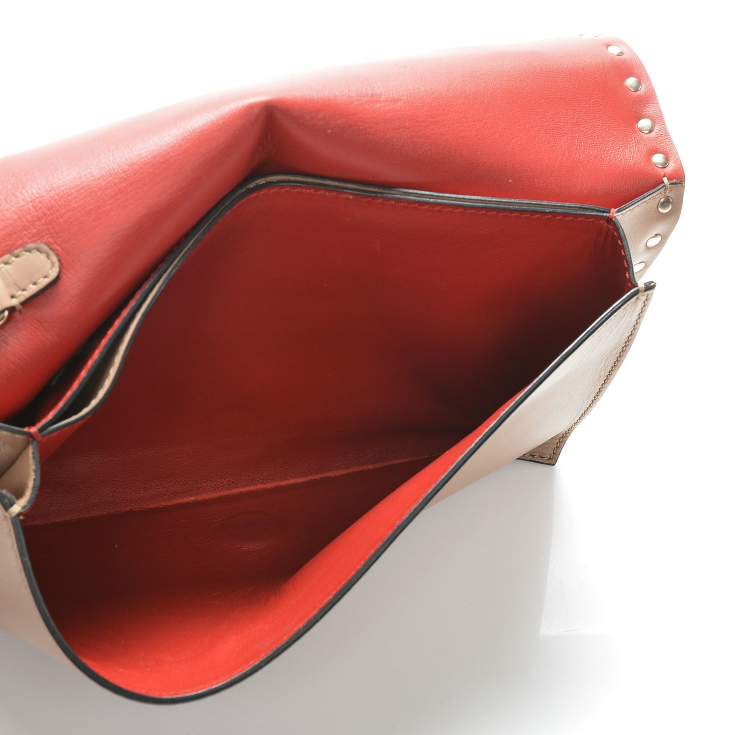 Nappa Rockstud Wristlet Clutch Alpaca