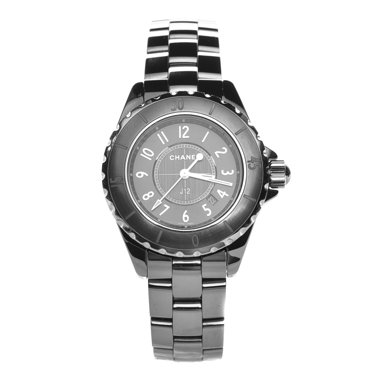 Chanel Titanium Ceramic 33mm J12 Chromatic Quartz Watch 1 of 7