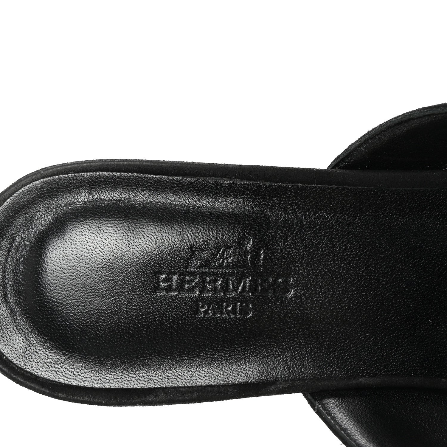 Hermes Velvet Goatskin Crystal Beauty Mules 39 Black 8 of 9