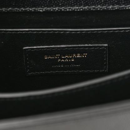 Saint Laurent Grain de Poudre Mini Classic Monogram Cassandra Top Handle Black 6 of 10