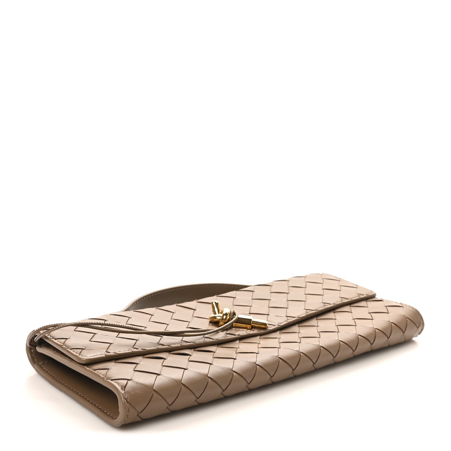 Bottega Veneta Nappa Intrecciato Long Andiamo Top Handle Clutch Pinecone 4 of 7
