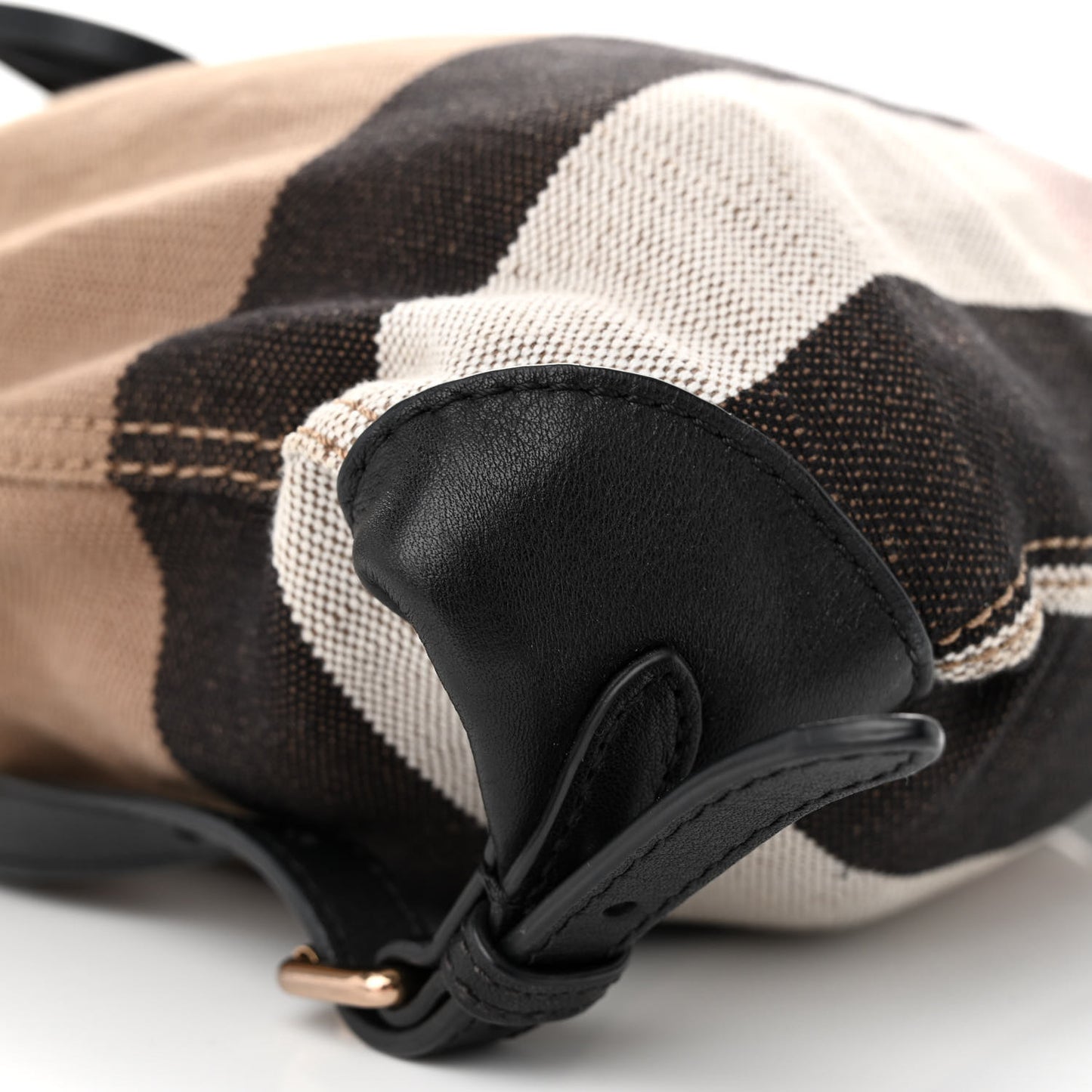 Overdyed Canvas Mega Check Medium Chiltern Backpack Black