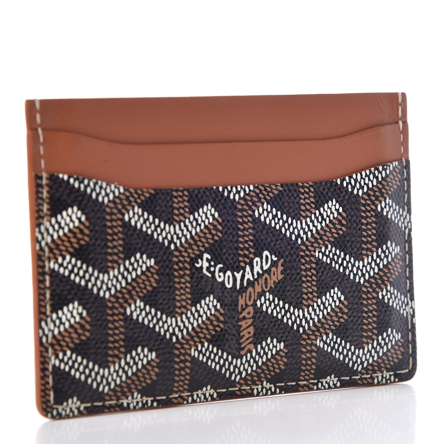 Goyardine Saint Sulpice Card Holder Black Gold