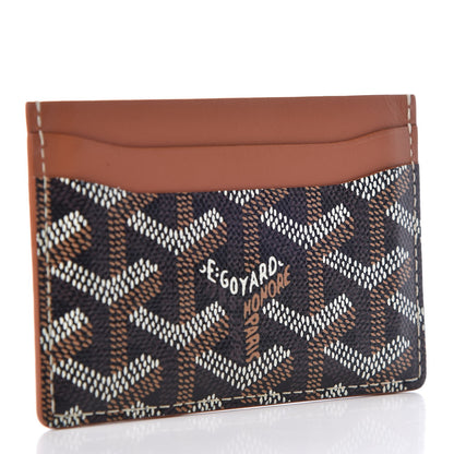 Goyard Goyardine Saint Sulpice Card Holder Black Gold 3 of 7