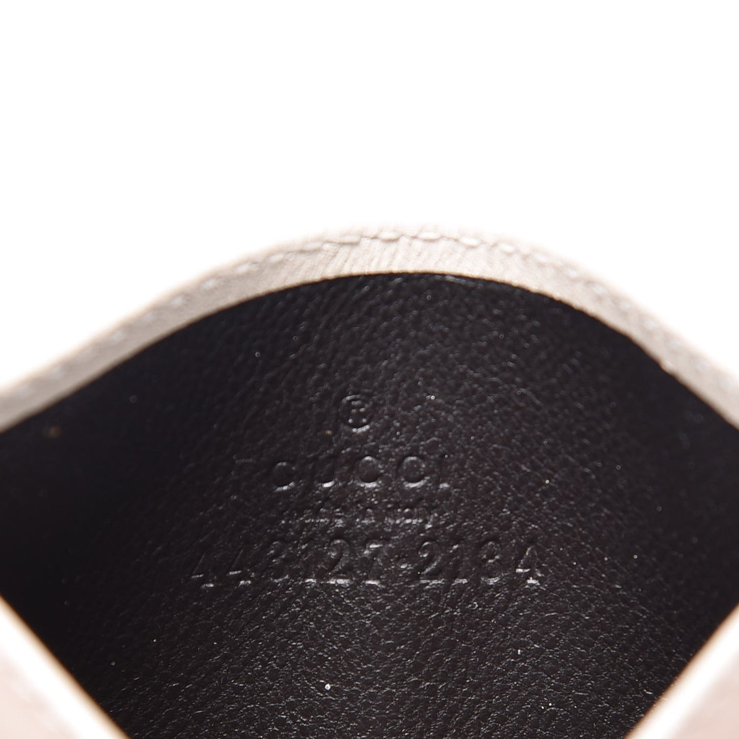 Calfskin Matelasse GG Marmont Card Holder White
