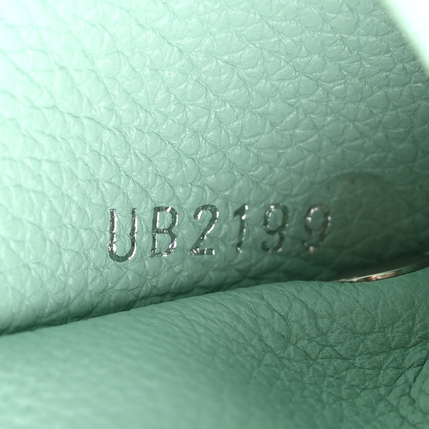 Calfskin Lockmini Wallet Menthe