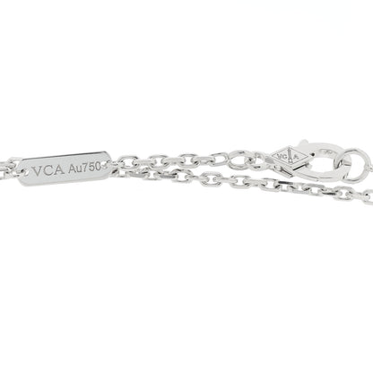 Van Cleef & Arpels 18K White Gold Black Onyx Magic Alhambra Pendant Necklace 4 of 6