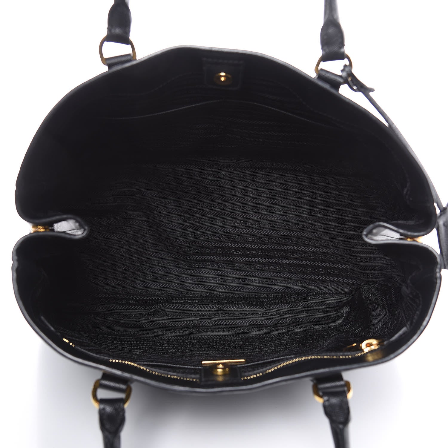 Prada Saffiano Lux Large Tote Black 5 of 10