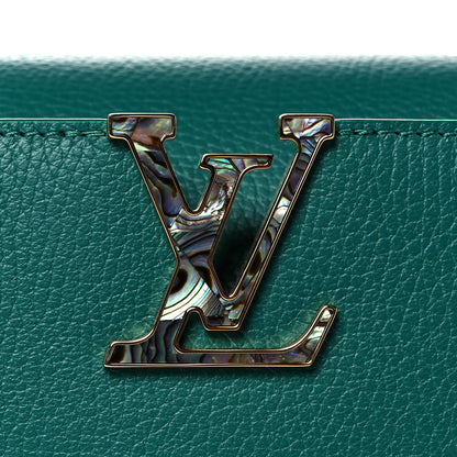 Louis Vuitton Taurillon Abalone Capucines BB Emerald 8 of 11