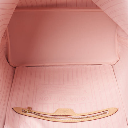 Louis Vuitton Damier Azur Neo Neverfull MM Rose Ballerine 6 of 8
