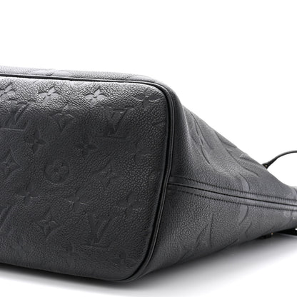 Louis Vuitton Empreinte Monogram Giant Neverfull MM Black 9 of 10