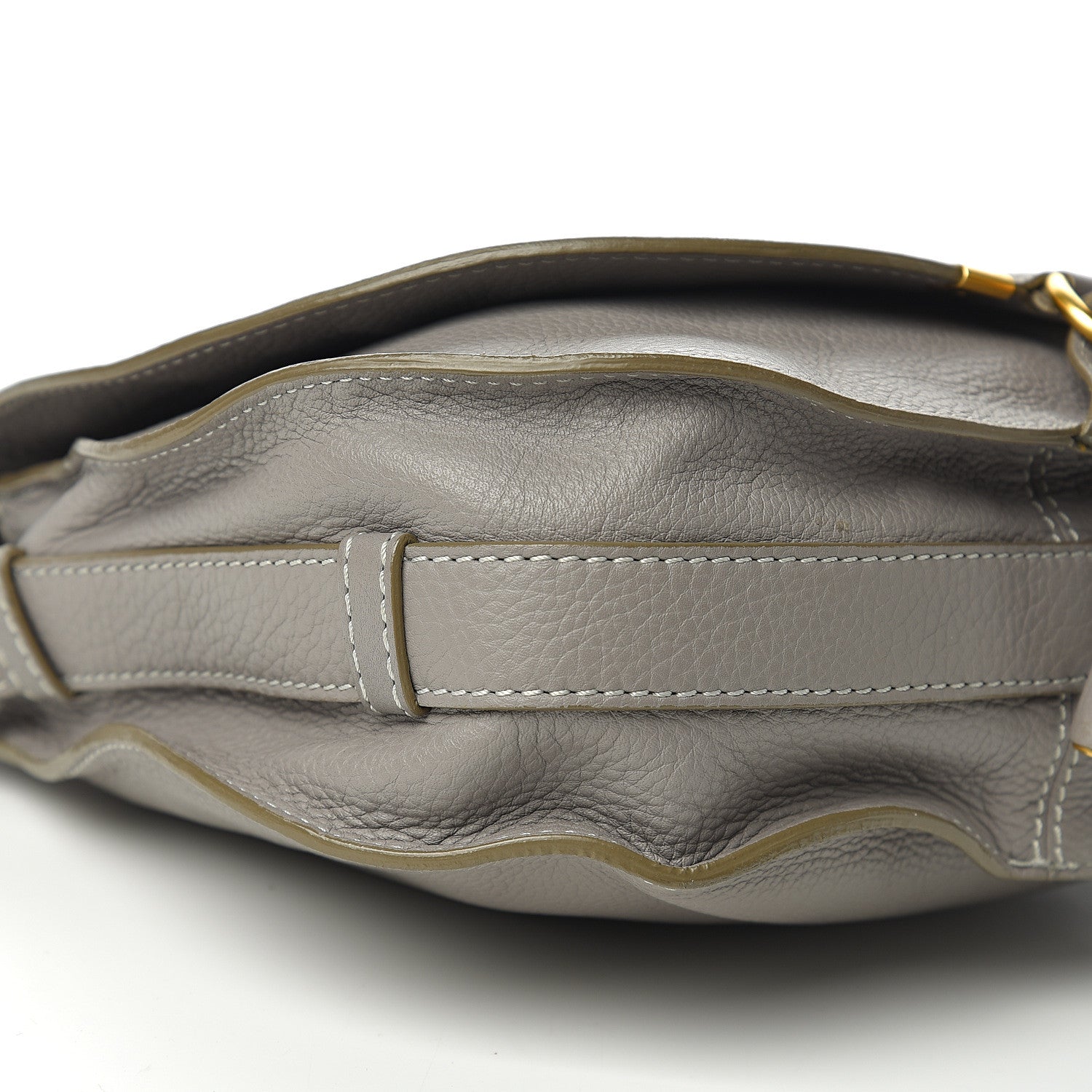 Chloe Calfskin Medium Marcie Round Crossbody Bag Cashmere Grey 10 of 12