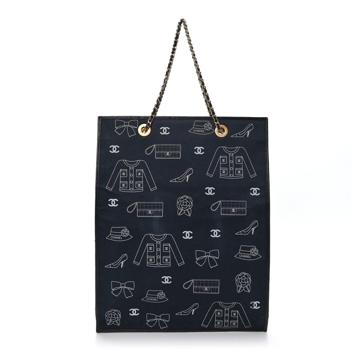 Canvas Coco Shopping Tote Black