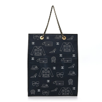 Chanel Canvas Coco Shopping Tote Black 1 of 9