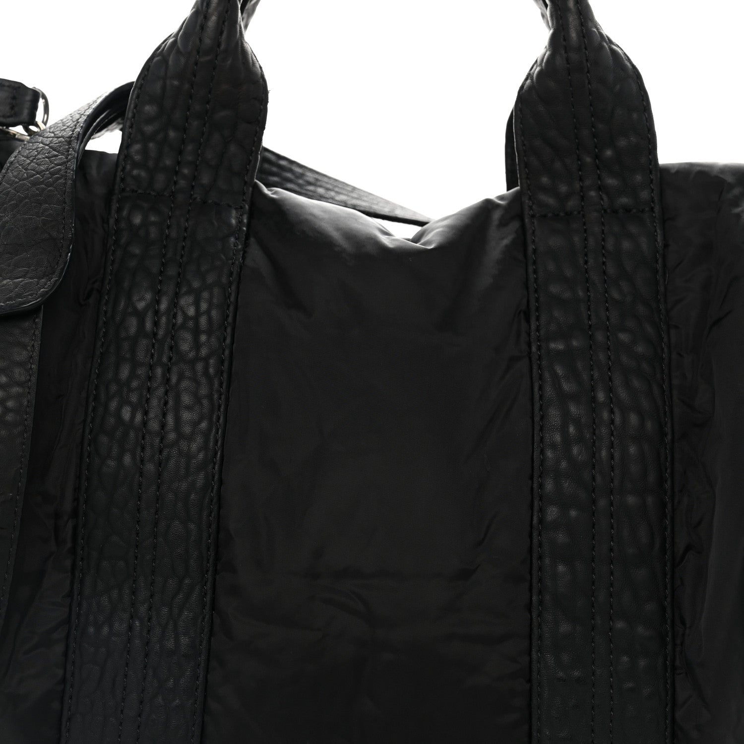 Alexander Wang Nylon Pebbled Lambskin Rocco Nickel Hardware Black 8 of 13