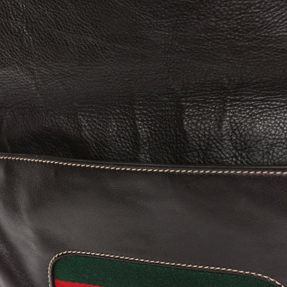 Gucci Calfskin Web Small Britt Shoulder Bag Brown 11 of 11