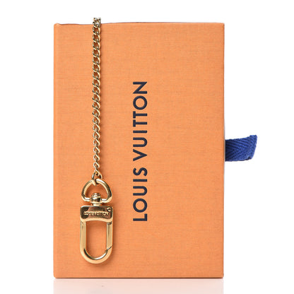 Louis Vuitton Metal Pochette Extender Key Ring Chain Gold 6 of 6