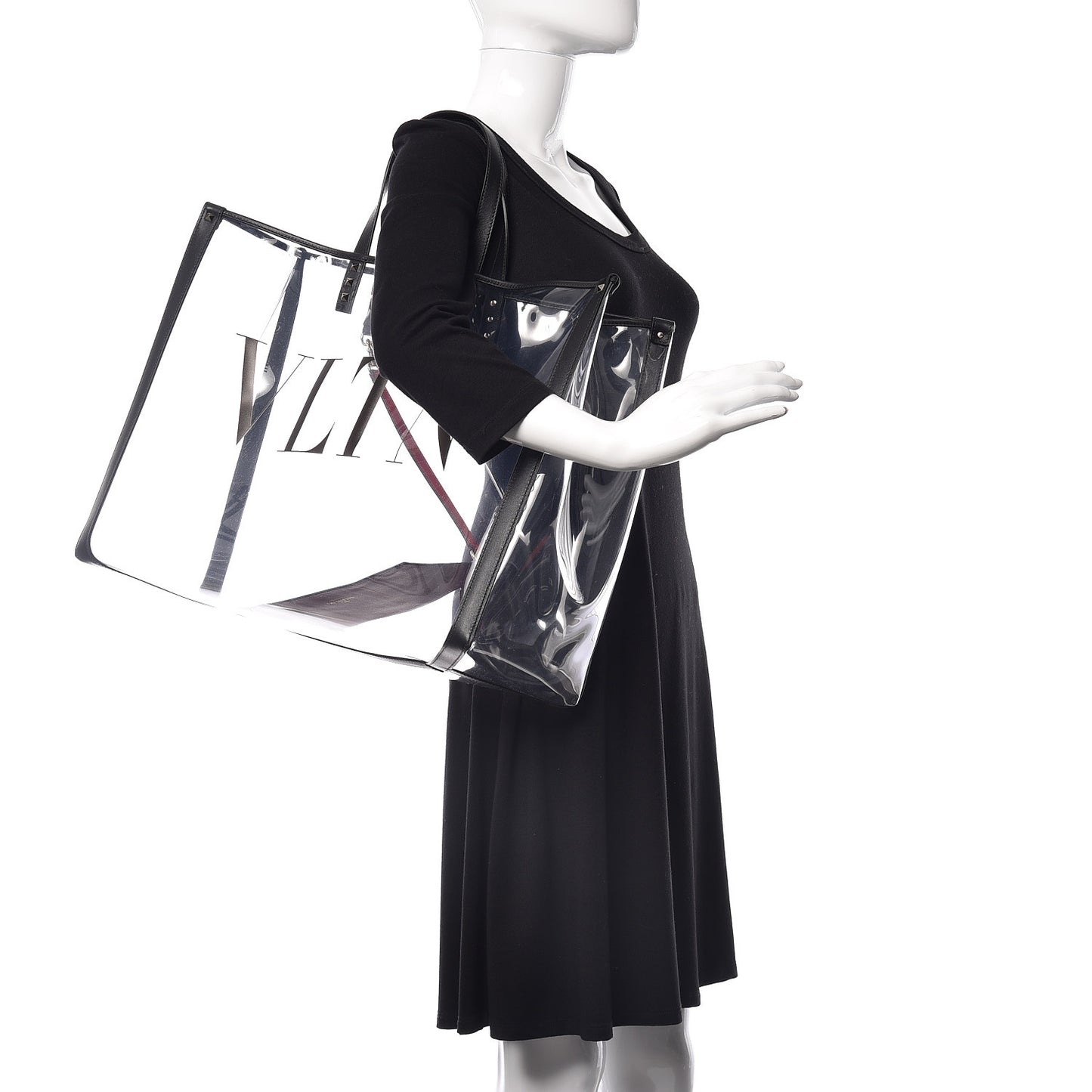 Plexy VLTN Large Shopping Bag Transparent
