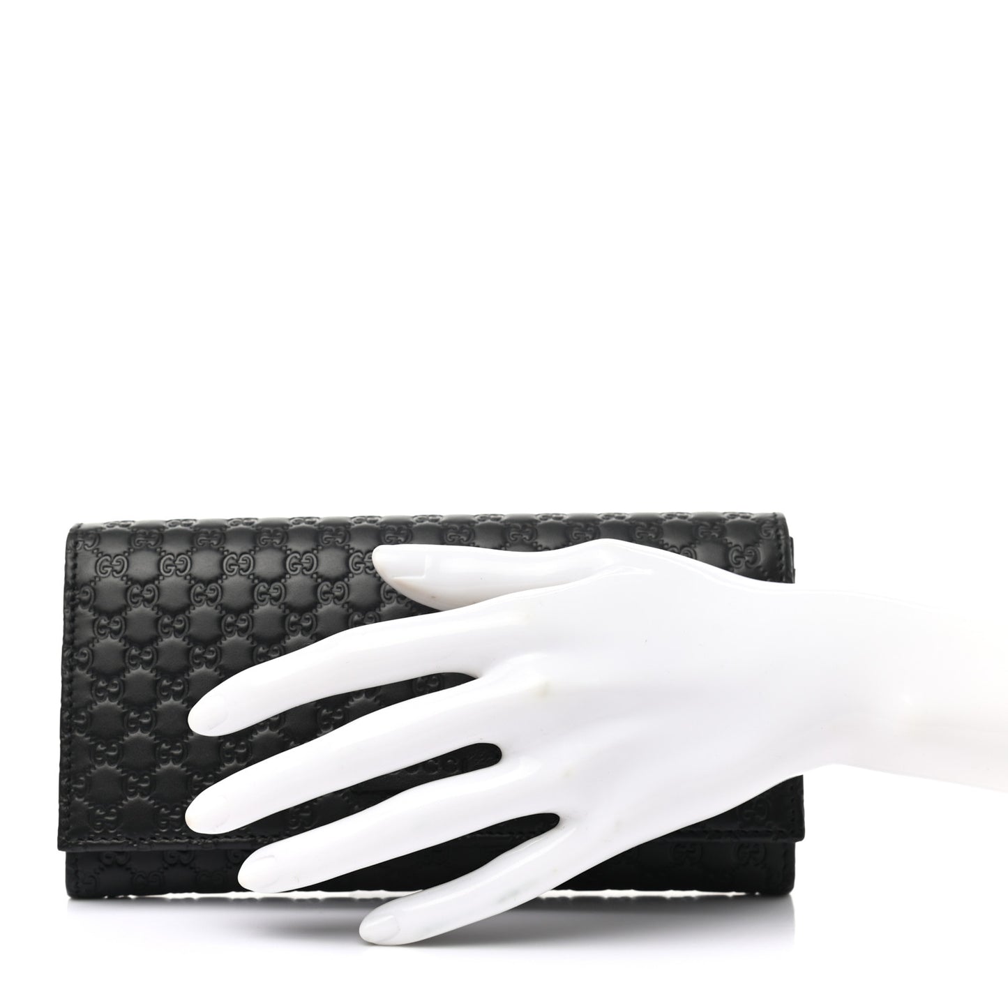 Soft Microguccissima Continental Wallet Black
