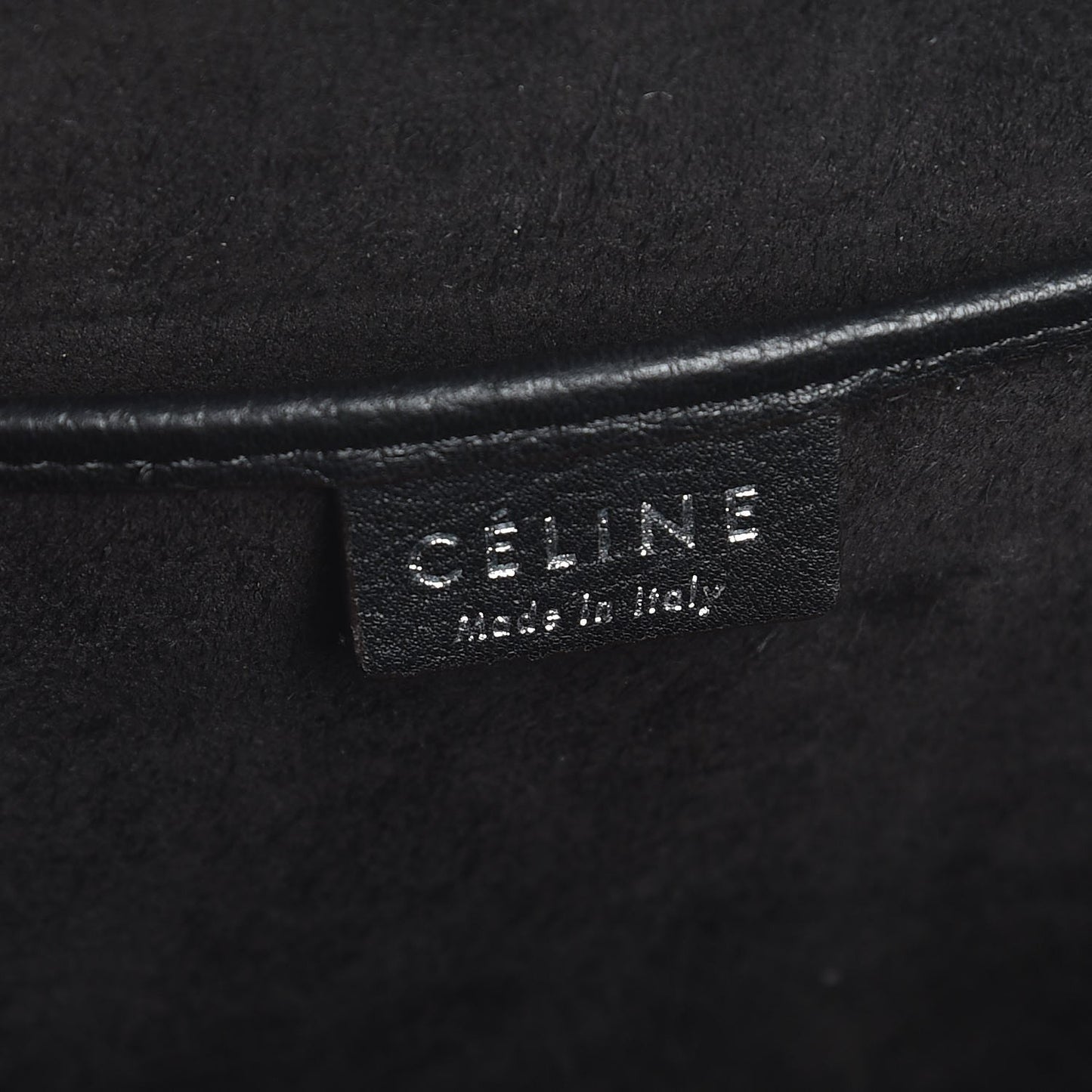 Drummed Calfskin Nano Luggage Black