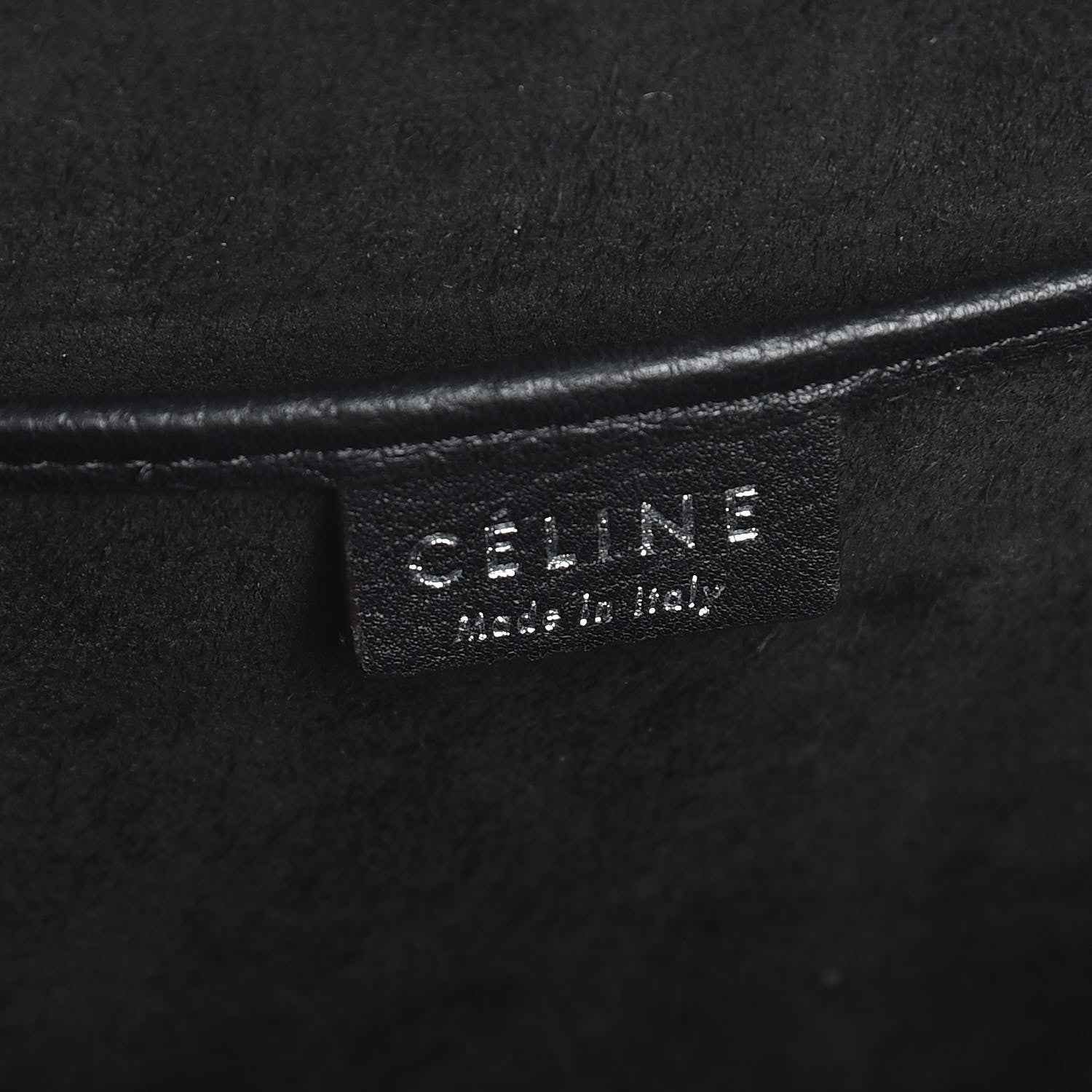 Celine Drummed Calfskin Nano Luggage Black 7 of 8