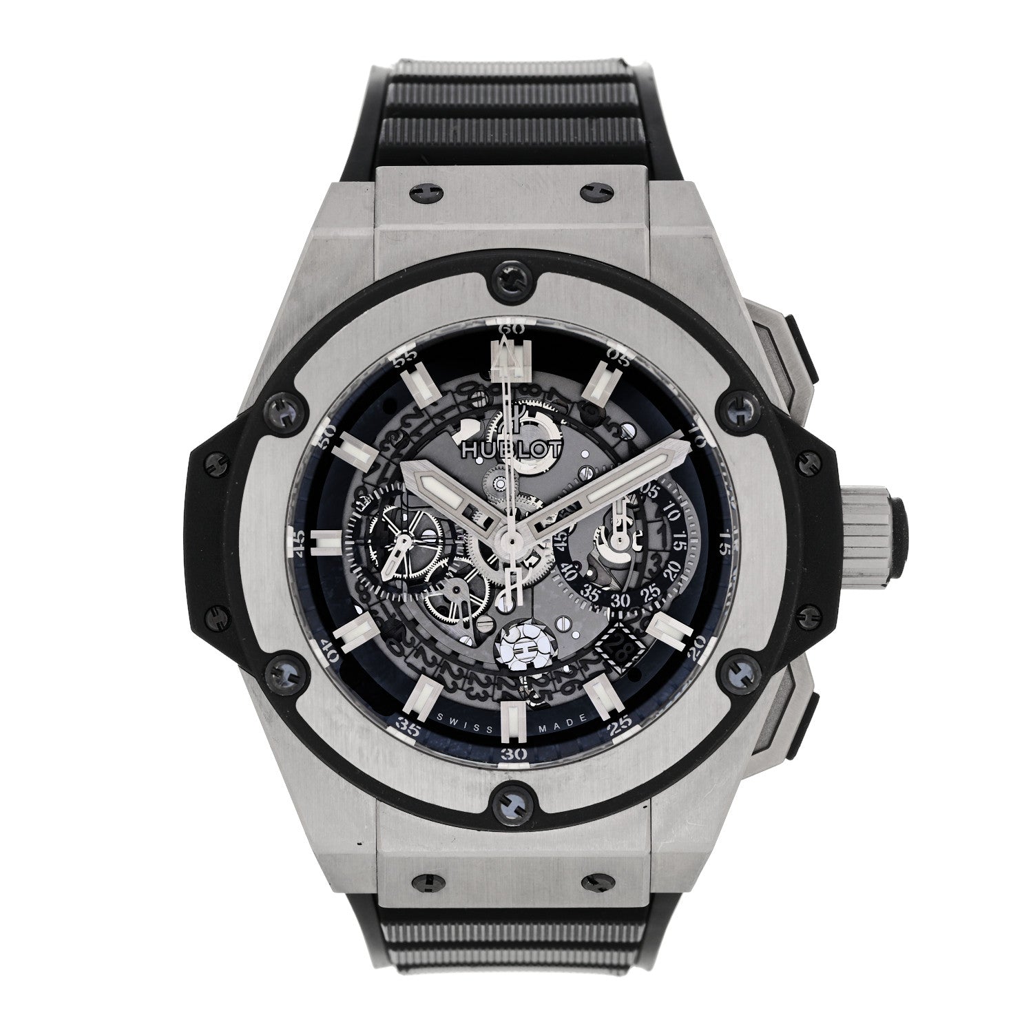 Hublot Titanium Rubber 48mm King Power Unico Automatic Watch Silver 701.NX.0170.RX 1 of 5