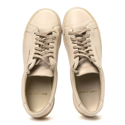 Saint Laurent Calfskin Andy Low Top Sneakers 36 Dark Coquille 2 of 11