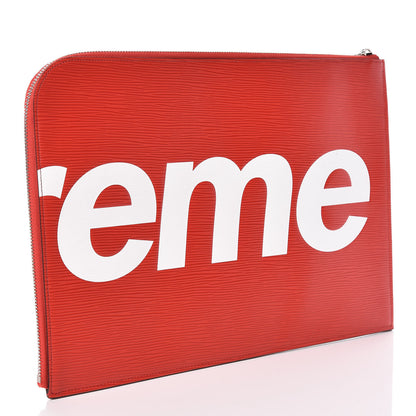 Louis Vuitton X SUPREME Epi Pochette Jour GM Red 3 of 8