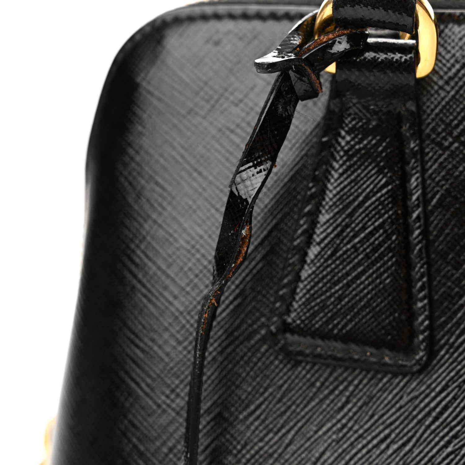 Prada Saffiano Vernice Small Promenade Tote Black 12 of 16