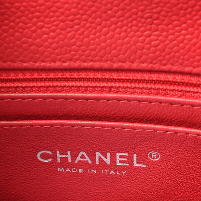 Chanel Caviar Quilted Mini Rectangular Flap Dark Pink 6 of 11