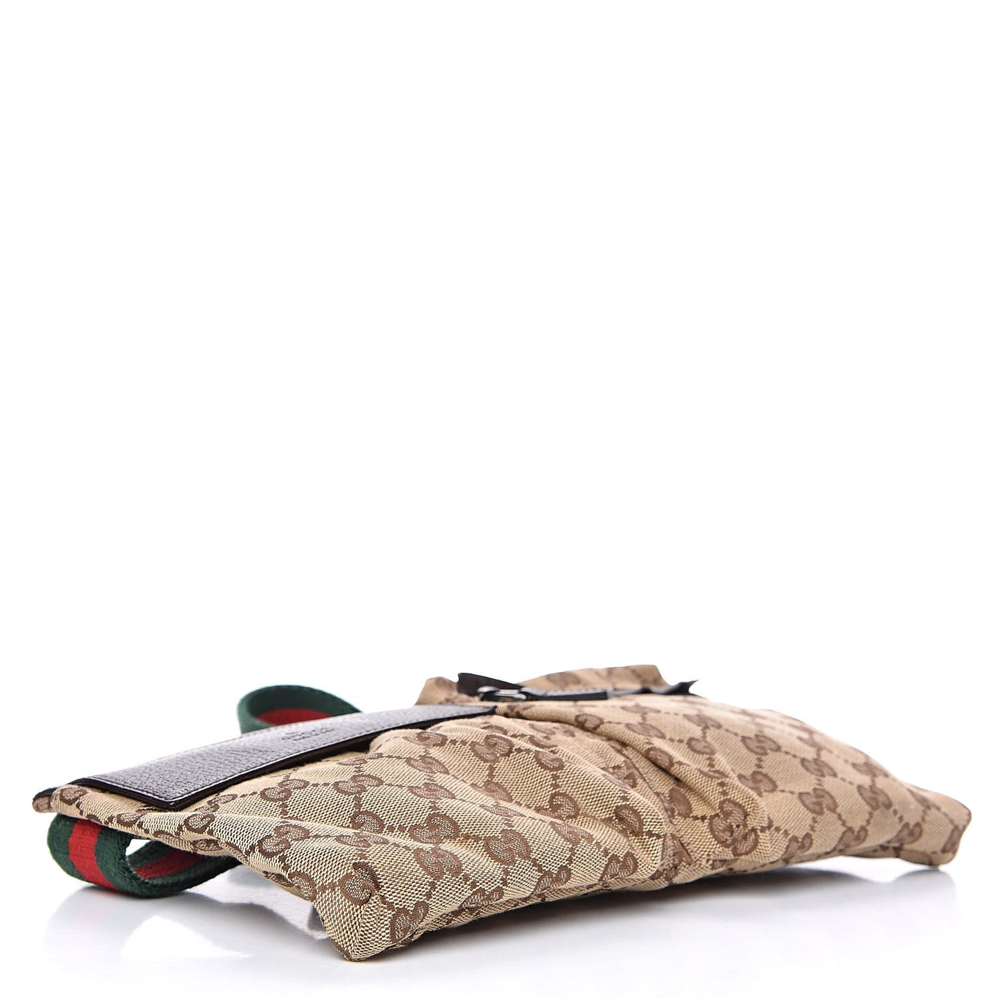 Monogram Web Belt Bag Dark Brown