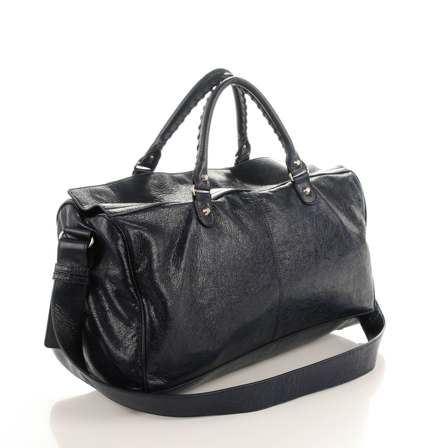 Balenciaga Agneau Classic Hardware S Squash Boston Bleu Nuit Dark Sea 3 of 8
