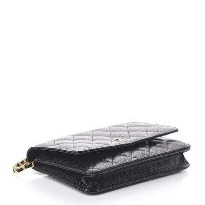 Chanel Caviar Quilted Wallet On Chain WOC Black 4 of 11
