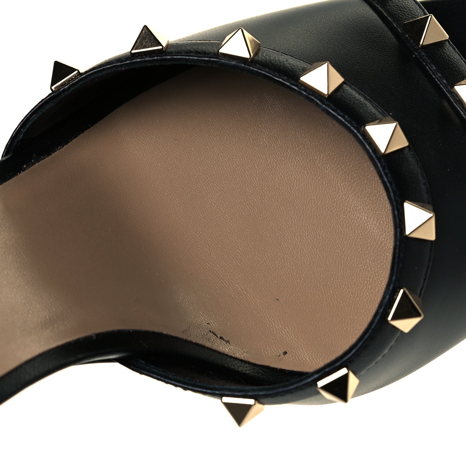 Valentino Garavani Calfskin Rockstud Wedge Sandals 41 Black 14 of 24