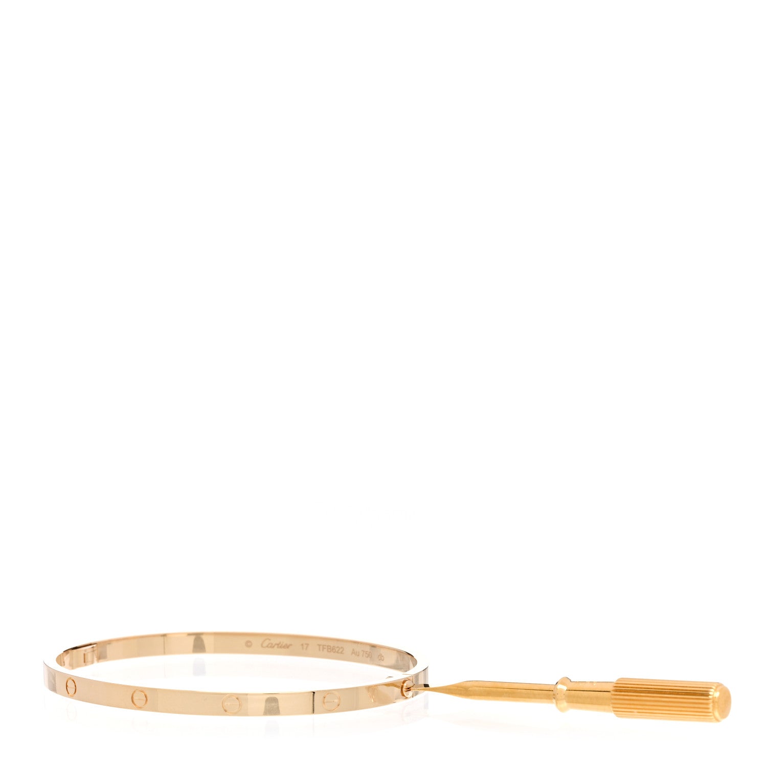 Cartier 18K Yellow Gold Small LOVE Bracelet 17 3 of 5