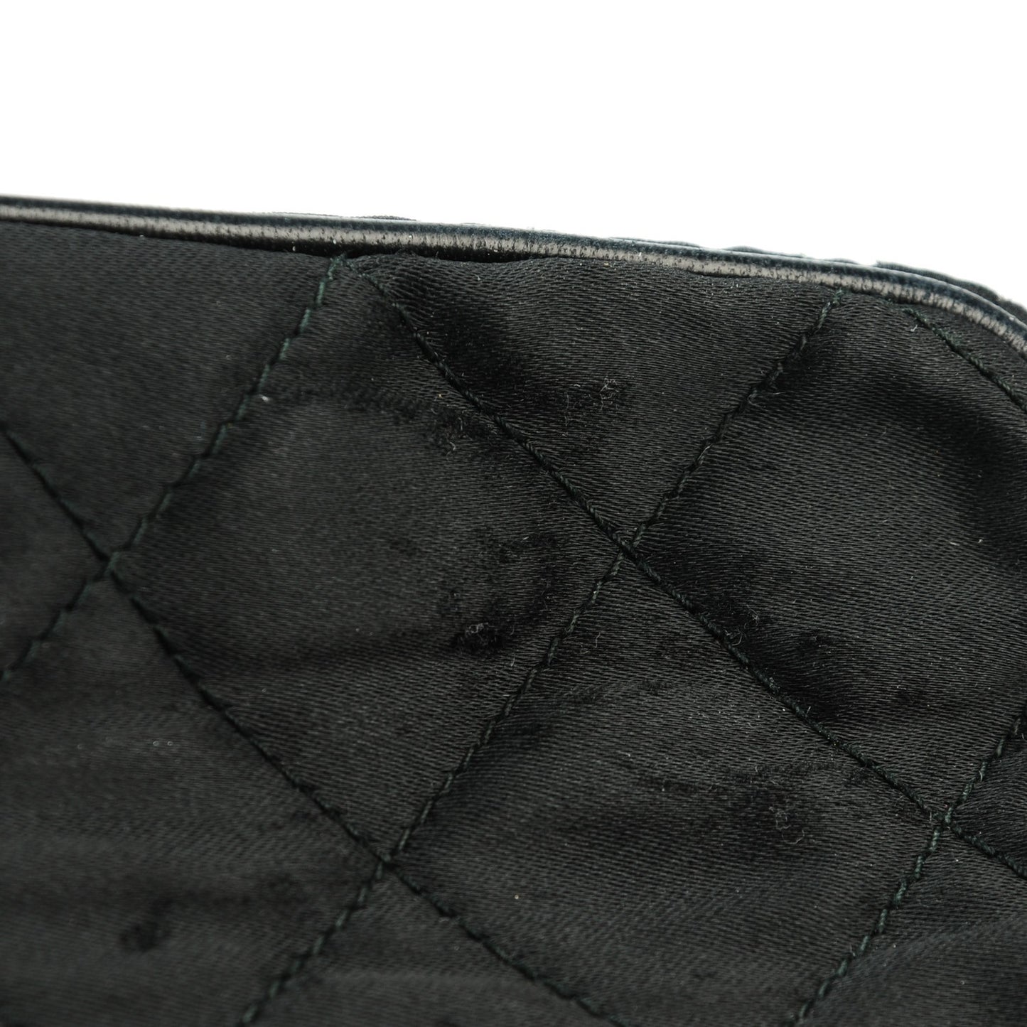 Quilted Satin Camera Bag Black