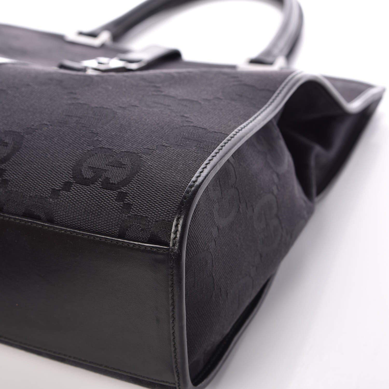 Gucci Monogram Bardot Bag Black 9 of 12