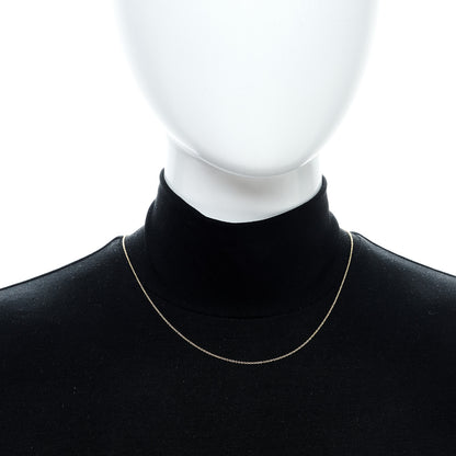 David Yurman 18K Yellow Gold 1mm Chain Necklace 2 of 5