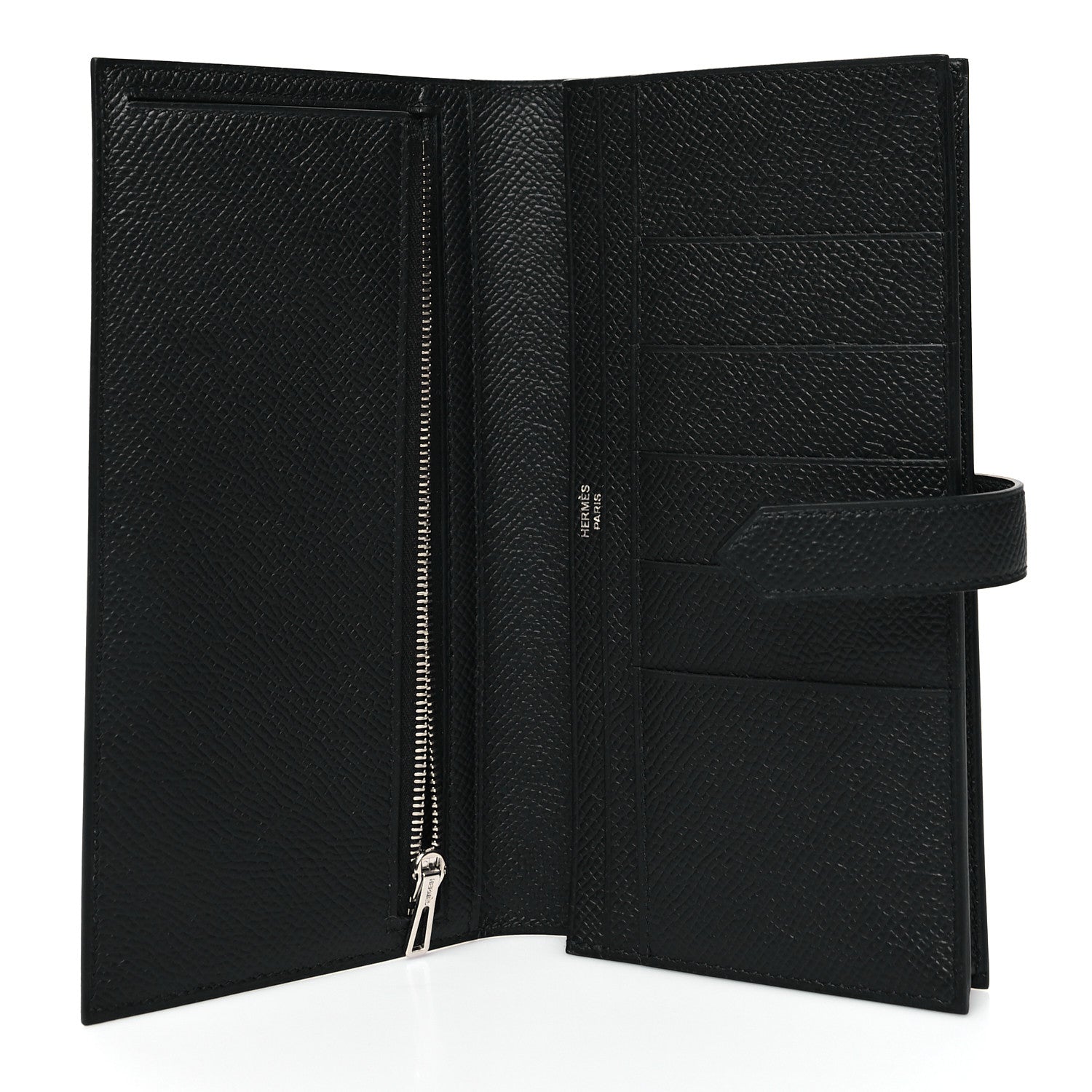 Hermes Epsom Monochrome Bearn Gusset Wallet Black 5 of 12