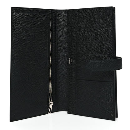 Hermes Epsom Monochrome Bearn Gusset Wallet Black 5 of 12