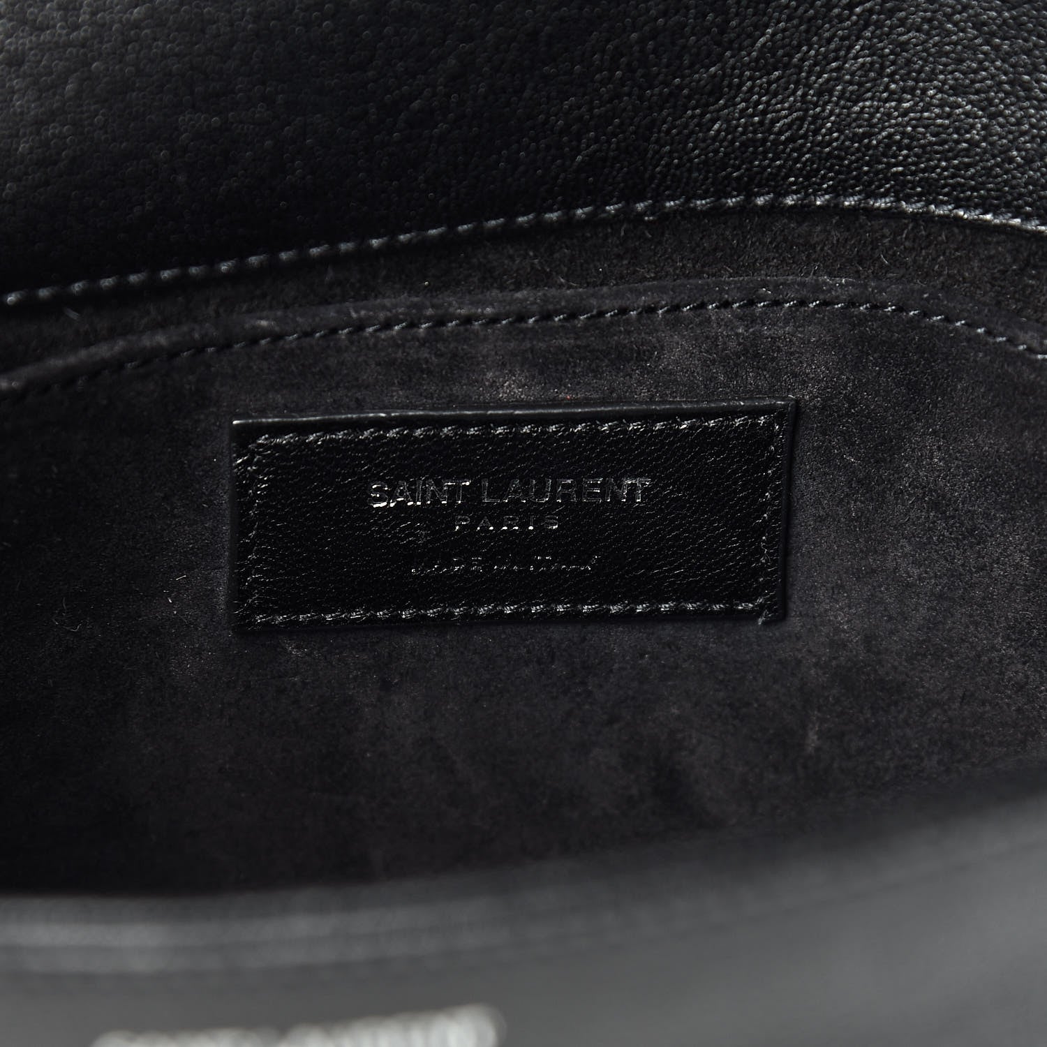 Saint Laurent Calfskin Y Studs Crossbody Bag Black 6 of 15