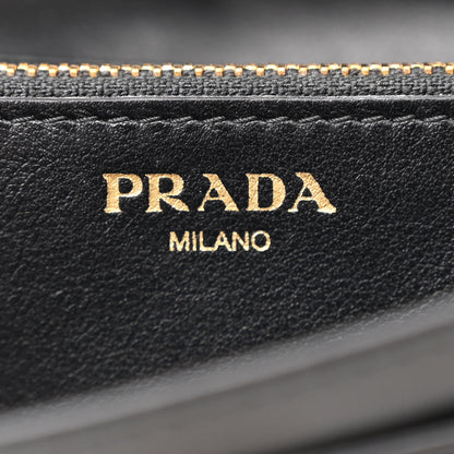 Prada Soft Calfskin Quilted Chain Wallet Black 7 of 12